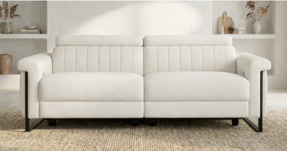 PAPILLON 100% cuir Relaxation avec t�ti�res Electrique (en option) ou canap� Fixe