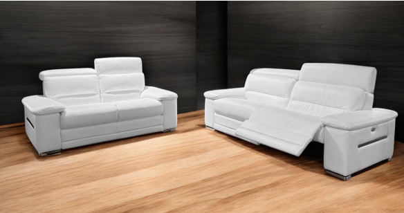 RAFALE Canap relaxation lectrique 100% Cuir 