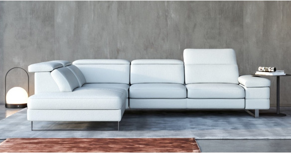 RIVAGE Angle terminal 100% Cuir Relaxation avec ttires Electrique (en option) ou Fixe