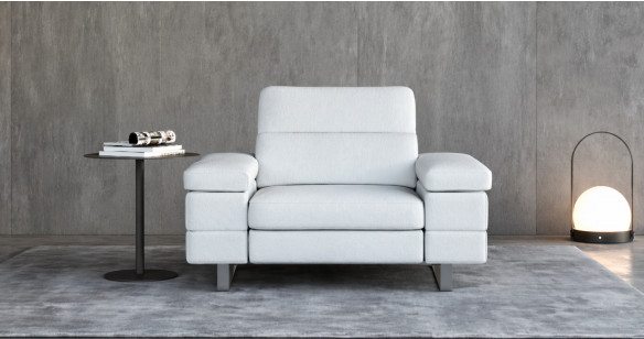 RIVAGE Angle terminal 100% Cuir Relaxation avec t�ti�res Electrique (en option) ou Fixe