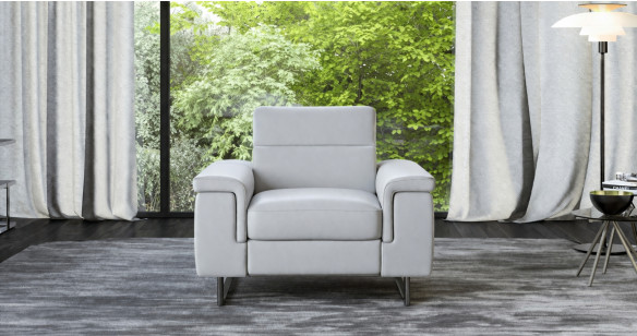 ROBERTO Angle 100% Cuir Relaxation avec t�ti�res Electrique (en option) ou Fixe