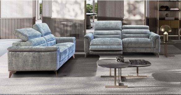 ROMANA Tissu Relaxation avec ttires Electrique (en option) ou canap Fixe