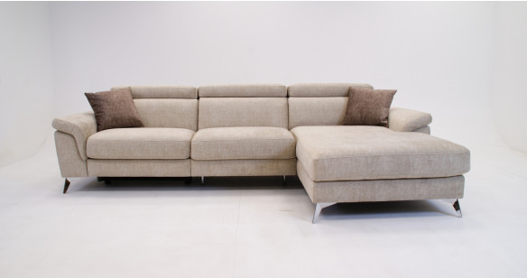 RONDA Angle Mridienne Fixe ou Relax Tissu Bicolore ou Unicolore
