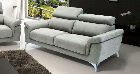 RONDA Angle Terminal Pouf Fixe ou Relaxation Cuir 100% Bicolore ou Unicolore