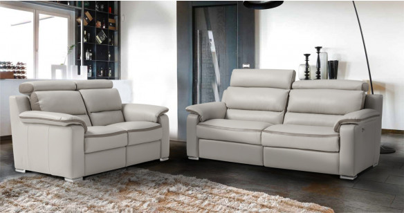 ROSIANE Canap 100% Cuir Relaxation et ttires Electrique ou Fixe