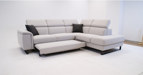 SIRICO Angle Convertible tiroir Tissu, Micronabuck ou 100% cuir