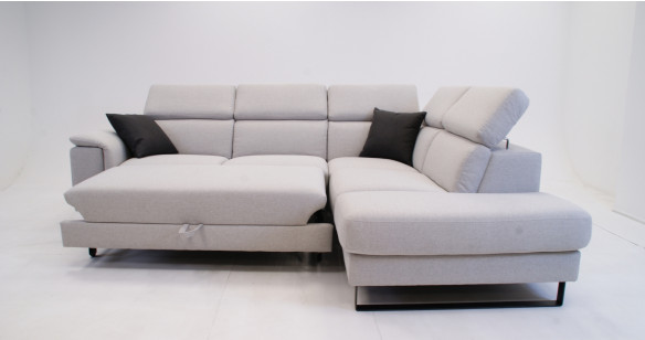 SIRICO Angle Convertible tiroir Tissu, Micronabuck ou 100% cuir