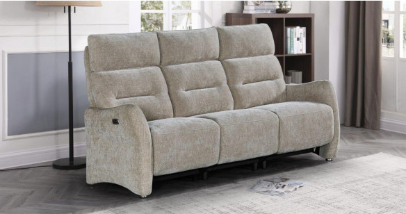 SOLEIL canap� tissu avec relaxations �lectriques