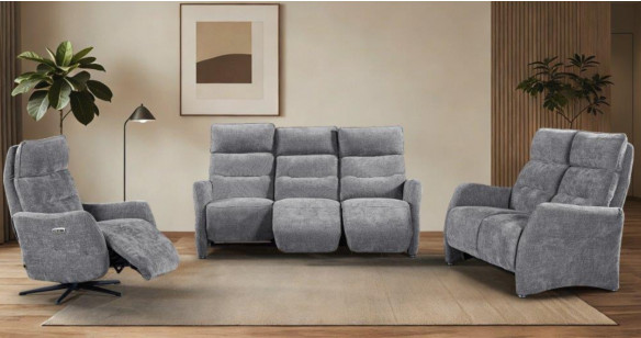 SOLEIL canap� tissu avec relaxations �lectriques