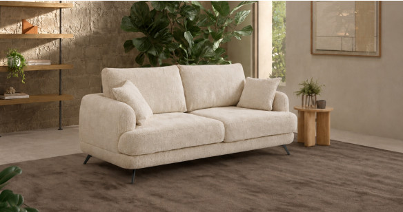 SORELLA canap� tissu avec assises coulissantes �lectriques