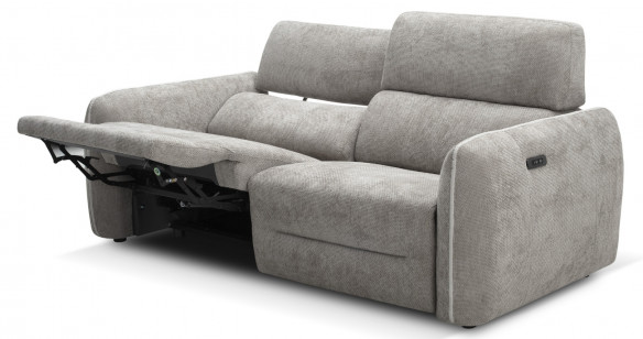 STEPHANIE canap� Tissu ou 100% cuir Relaxation �lectrique et T�ti�res �lectrique ou fixe