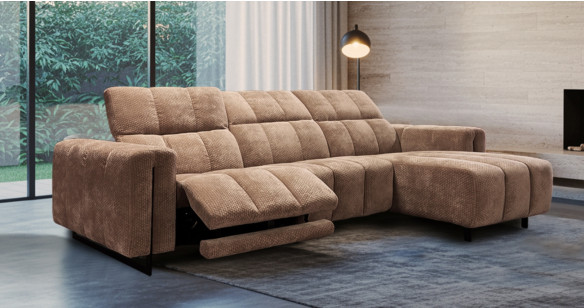 TEMPETE Angle M�ridienne tissu Relaxation Electrique (en option) ou Fixe