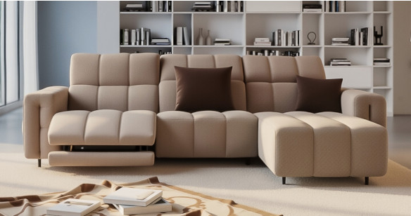 TEMPETE Angle M�ridienne tissu Relaxation Electrique (en option) ou Fixe