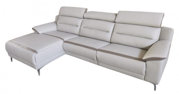 TONDO Angle Mridienne 100% Cuir Vachette Premium ou Excellium avec Relaxation lectrique ou Fixe