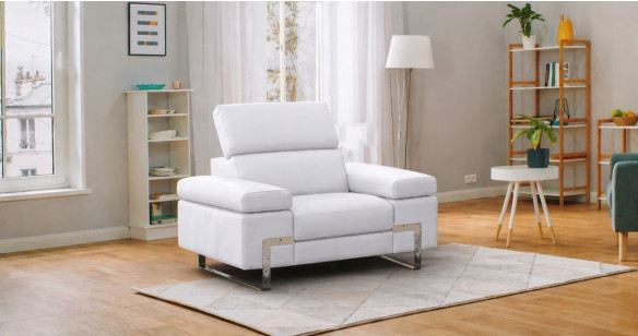 URANUS 100% Cuir Relaxation avec t�ti�res Electrique (en option) ou canap� Fixe