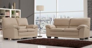EMELIZA Salon 3+2 100% Cuir Vachette Premium ou Vachette Excellium