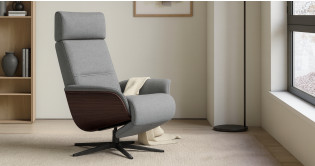 OSLO fauteuil repose-pieds int�gr� manuel tissu ou cuir