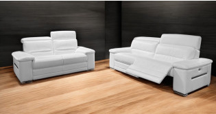 RAFALE Canap relaxation lectrique 100% Cuir 