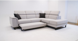 SIRICO Angle Convertible tiroir Tissu, Micronabuck ou 100% cuir