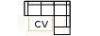 Convertible 2places Angle terminal Droit