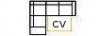 Convertible 2places Angle terminal Gauche