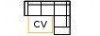 Convertible 2,5places Angle terminal Droit