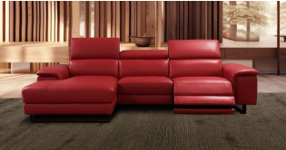 BRAGA Angle M�ridienne 100% Cuir avec Relaxation (en option) ou Fixe