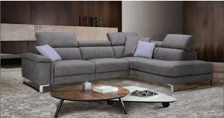 JOHANNA Angle terminal 100% Cuir ou micronabuck Relaxation avec ttires Electrique (en option) ou Fixe