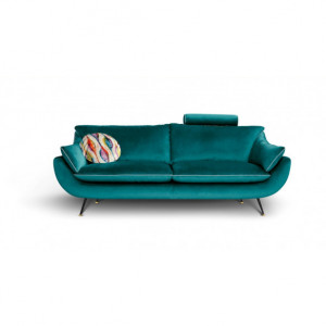 Canap� fixe en tissu microfibre : confort et style