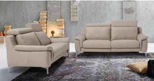 ALVAR Canap Tissu Micronabuck ou cuir Relaxation Electrique