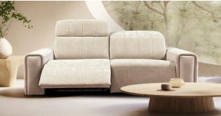 ANNALISA CONVERTIBLE + REPOSES PIEDS ELECTRIQUE MICRONABUCK ou 100% cuir
