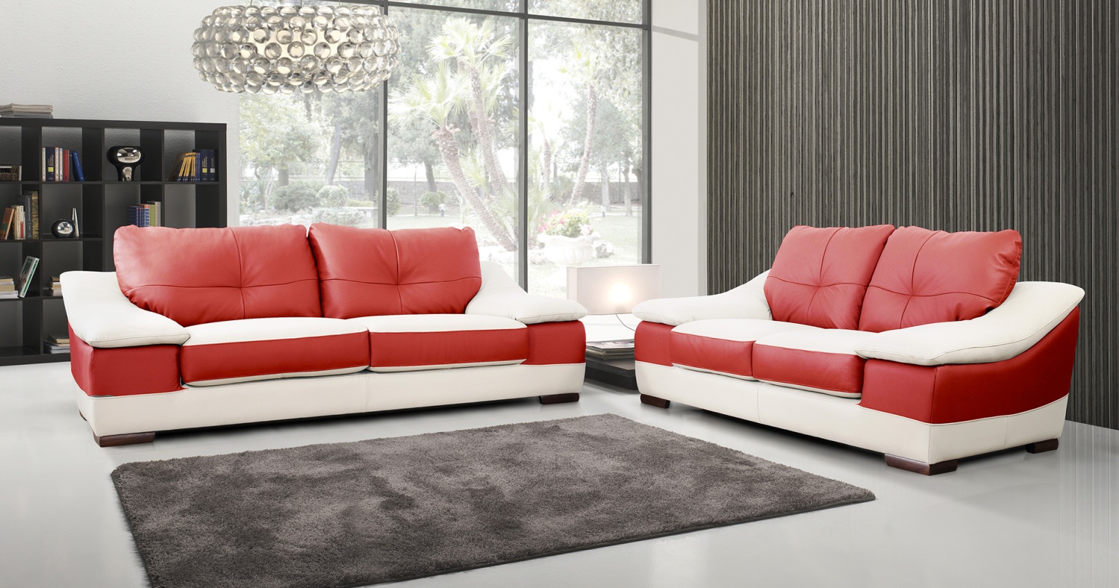 ensemble salon contemporain 3 2 prosper cuir bicolore ensemble salon contemporain 3 2 prosper cuir bicolore