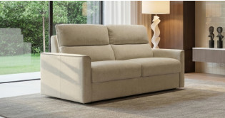 CHARLIE convertible matelas 18cm tissu ou cuir syst�me express FAST'BED