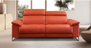 OBELIX canap fixe 100% Cuir 