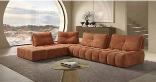 BRESIL canap tissu entirement modulable Dossiers Avance-Recule