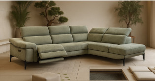 COUNTRY Angle terminal tissu Relaxation avec ttires Electrique (en option) ou Fixe