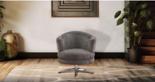 EMY fauteuil pivotant micronabuck ou 100% Cuir 