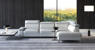 LIMA Angle terminal 100% Cuir Relaxation avec ttires Electrique (en option) ou Fixe